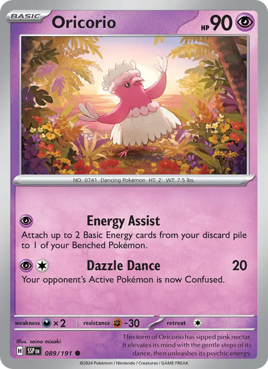 Oricorio 89 Surging Sparks Pokesingles