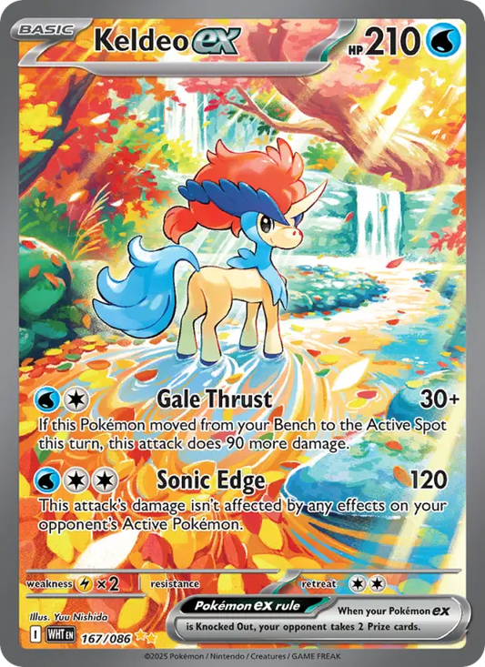 Keldeo ex 167 White Flare Pokesingles