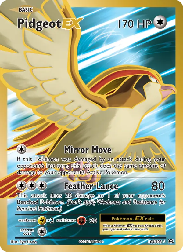 Pidgeot EX 104 Evolutions Pokesingles