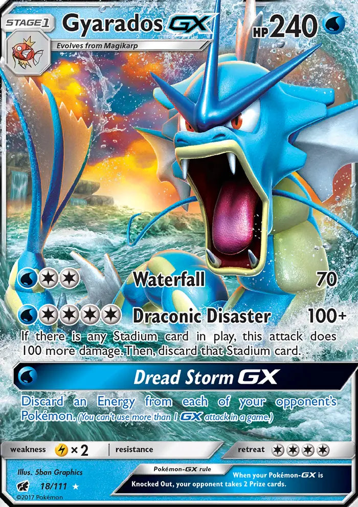 Gyarados GX 18 Crimson Invasion Pokesingles