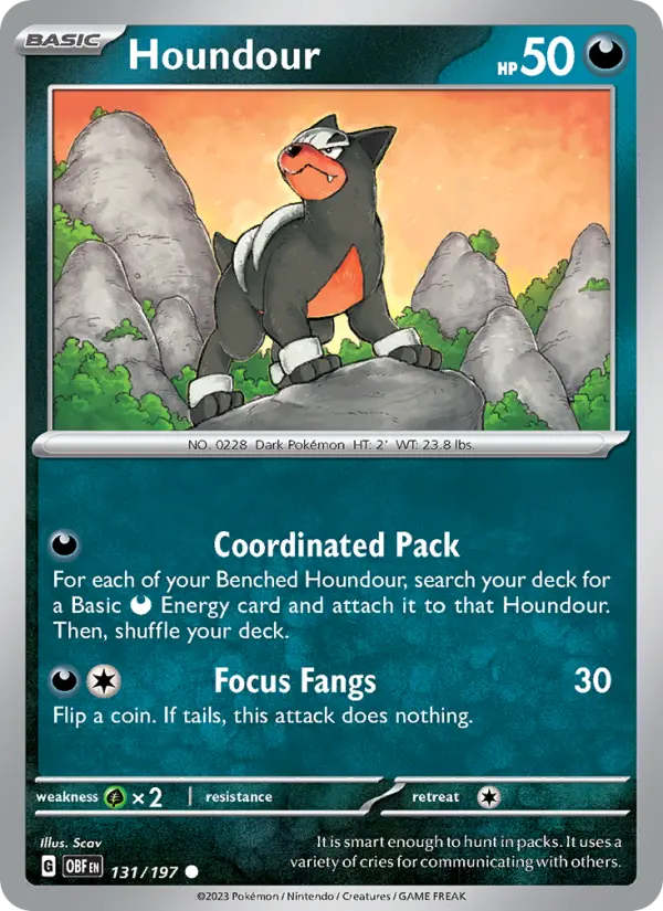Houndour 131 Obsidian Flames Pokesingles