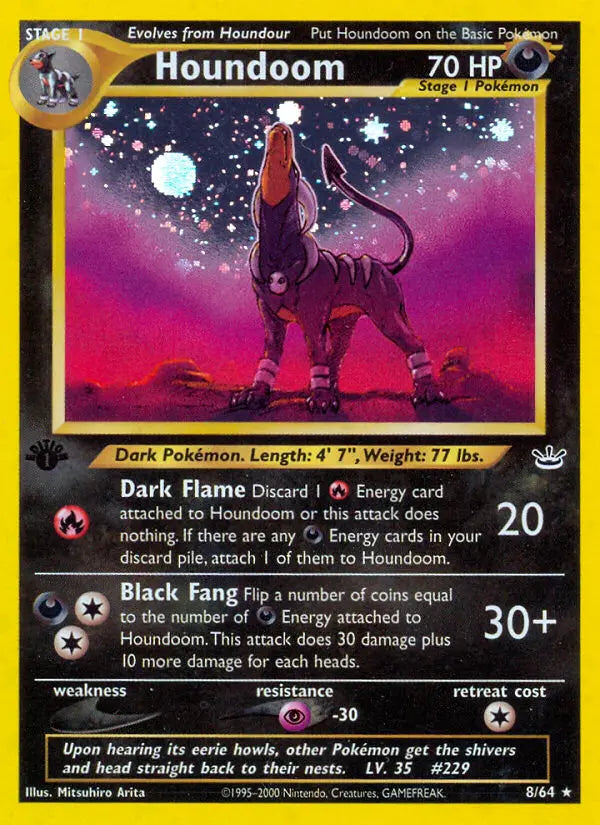 Houndoom 8 Neo Revelation Pokesingles