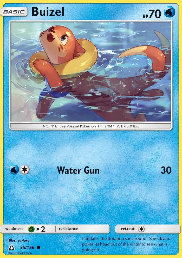 Buizel 35 Ultra Prism Pokesingles