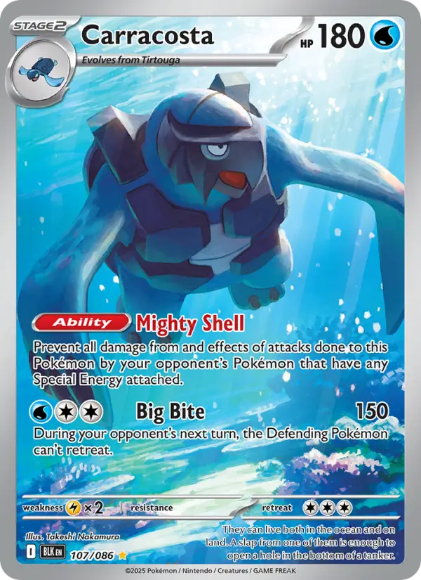 Carracosta 107 Black Bolt Pokesingles