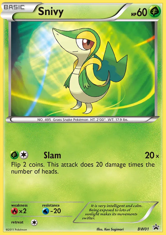 Snivy BW01 BW Black Star Promos Pokesingles