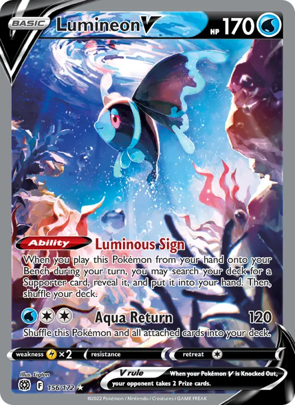 Lumineon V 156 Brilliant Stars Pokesingles