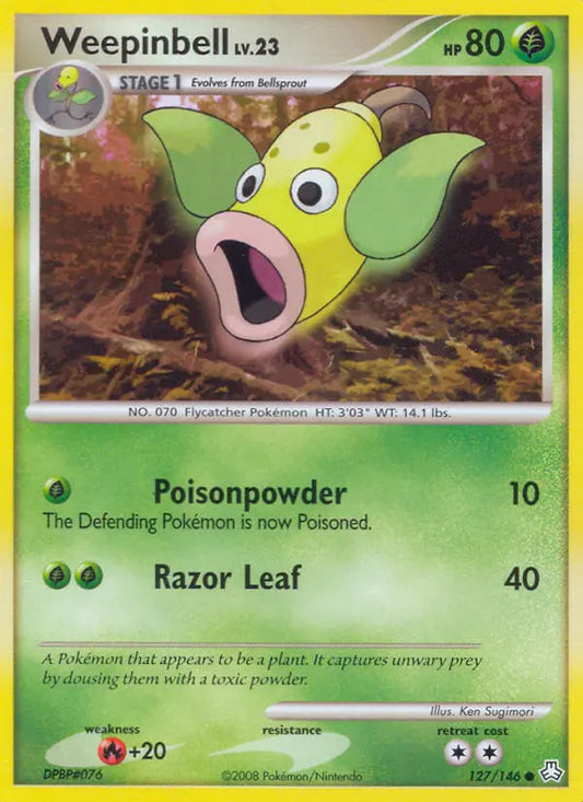 Weepinbell 127 Legends Awakened Pokesingles