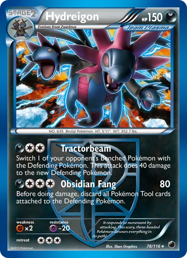Hydreigon 78 Plasma Freeze Pokesingles