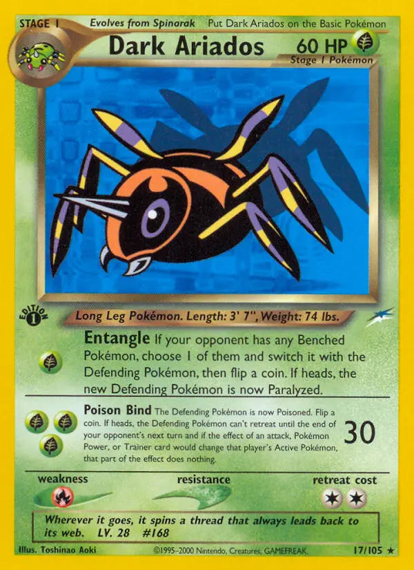 Dark Ariados 17 Neo Destiny Pokesingles