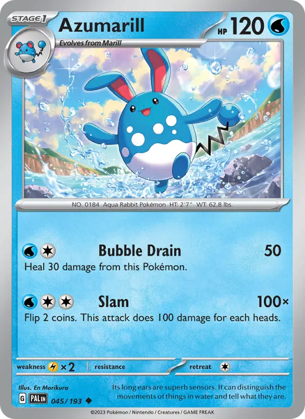 Azumarill 45 Paldea Evolved Pokesingles