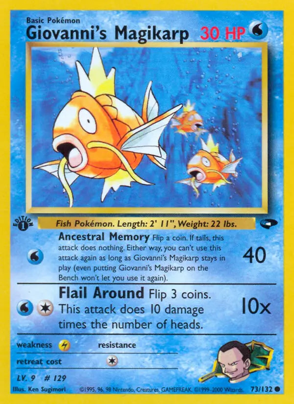 Giovanni's Magikarp 73 Gym Challenge Pokesingles