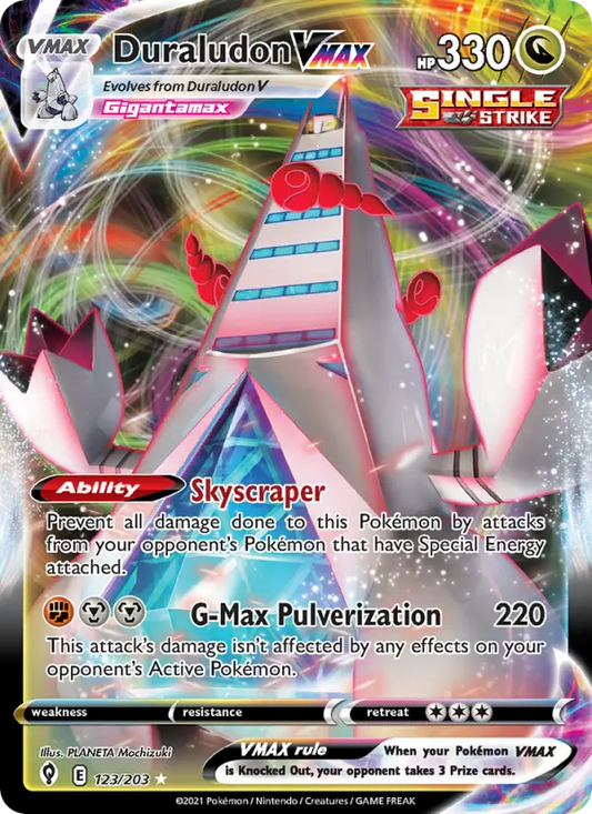 Duraludon VMAX 123 Evolving Skies Pokesingles