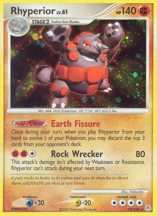 Rhyperior 12 Diamond & Pearl Pokesingles