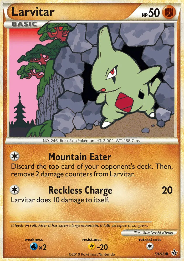 Larvitar 50 Unleashed Pokesingles