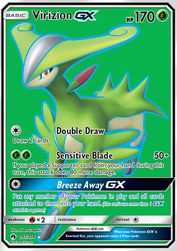 Virizion GX 197 Lost Thunder Pokesingles