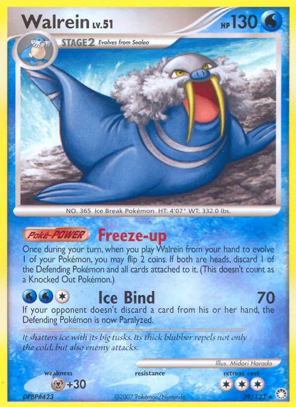 Walrein 39 Mysterious Treasures Pokesingles