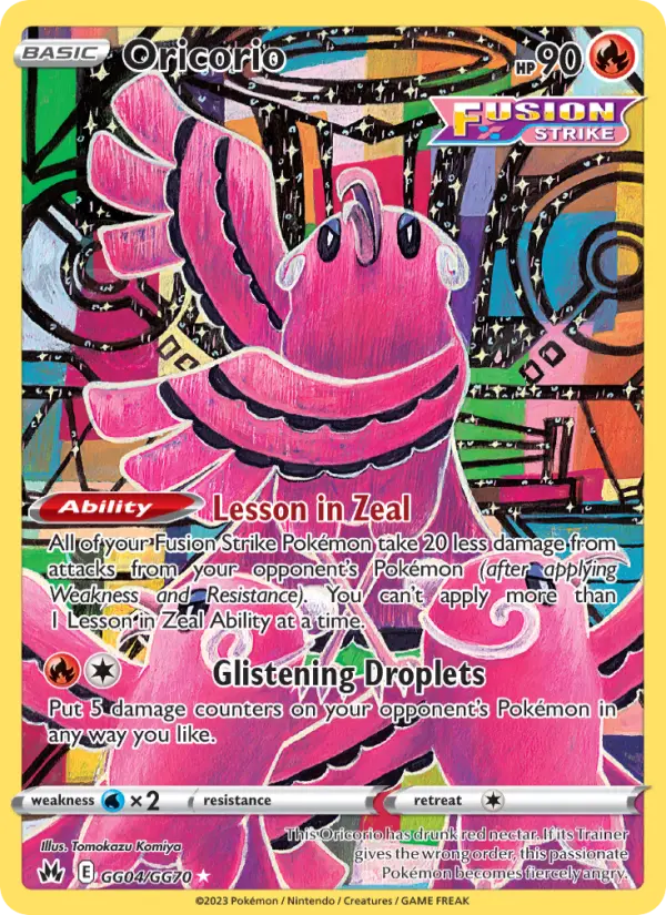 Oricorio GG04 Crown Zenith Pokesingles