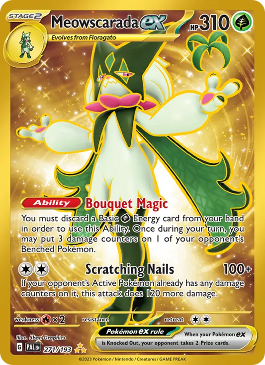 Meowscarada ex 271 Paldea Evolved Pokesingles