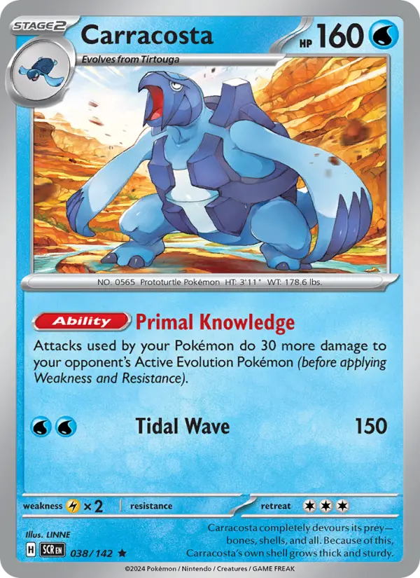 Carracosta 38 Stellar Crown Pokesingles