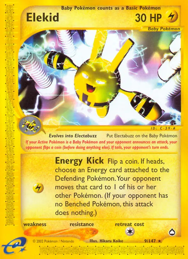 Elekid 9 Aquapolis Pokesingles