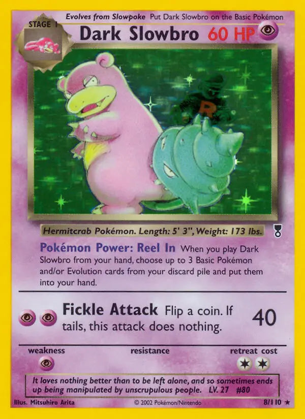 Dark Slowbro 8 Legendary Collection Pokesingles