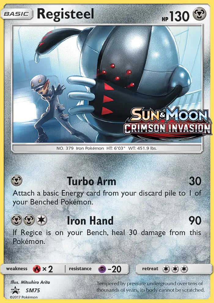 Registeel SM75 SM Black Star Promos Pokesingles