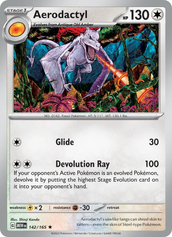 Aerodactyl 142 151 Pokesingles