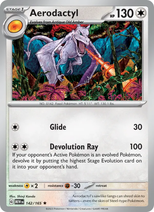 Aerodactyl 142 151 Pokesingles