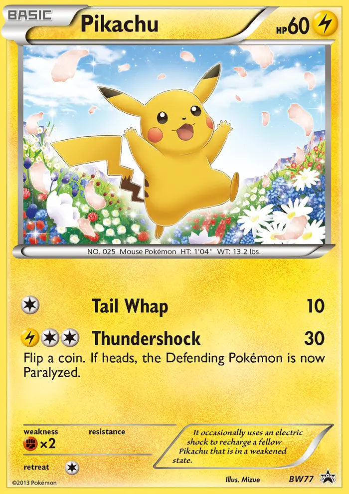 Pikachu BW77 BW Black Star Promos Pokesingles