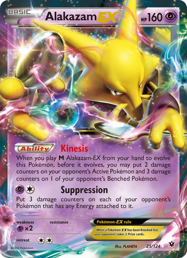Alakazam EX 25 Fates Collide Pokesingles