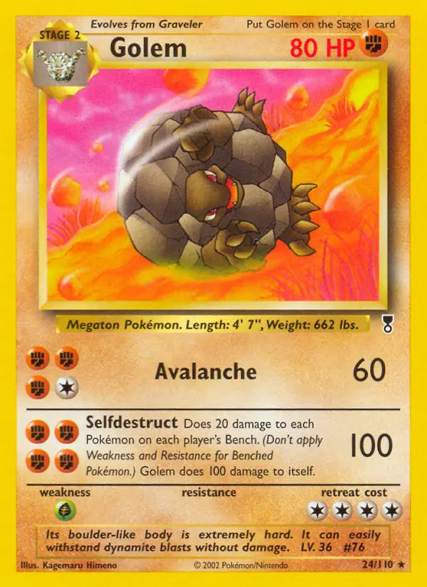 Golem 24 Legendary Collection Pokesingles