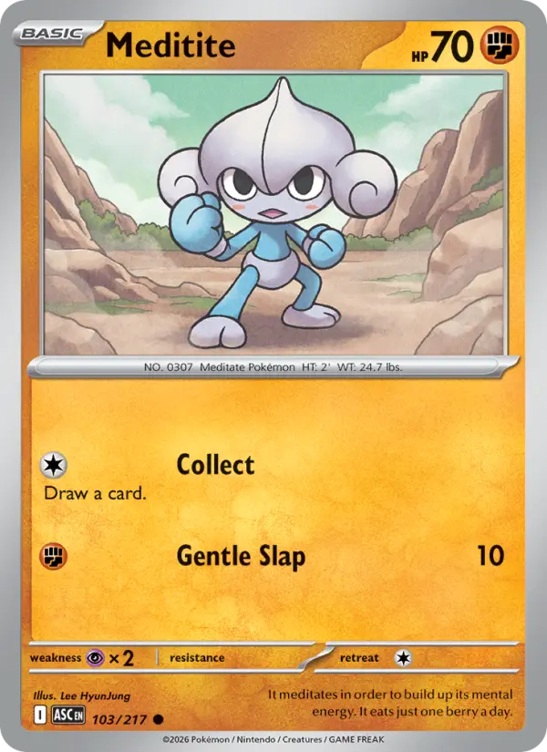 Meditite 103 Ascended Heroes Pokesingles
