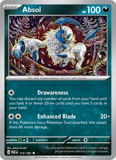 Absol 113 Paradox Rift Pokesingles