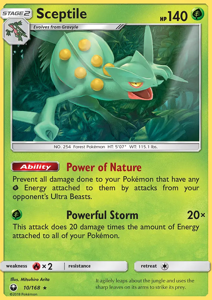 Sceptile 10 Celestial Storm Pokesingles