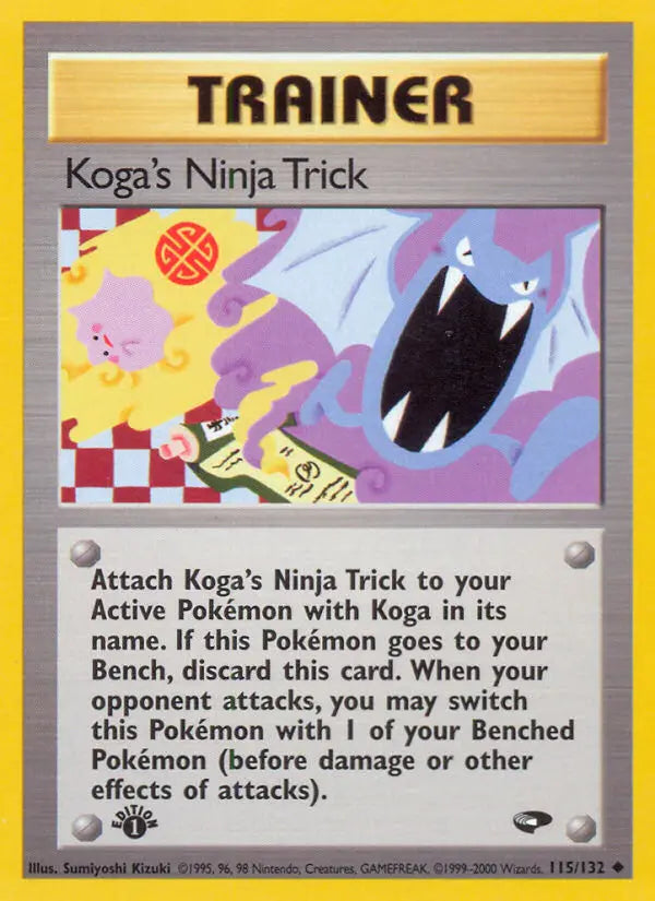 Koga's Ninja Trick 115 Gym Challenge Pokesingles