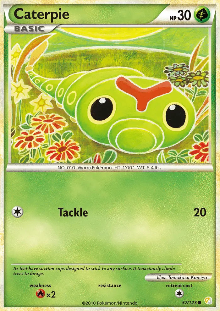 Caterpie 57 HeartGold SoulSilver Pokesingles