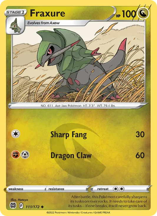 Fraxure 111 Brilliant Stars Pokesingles
