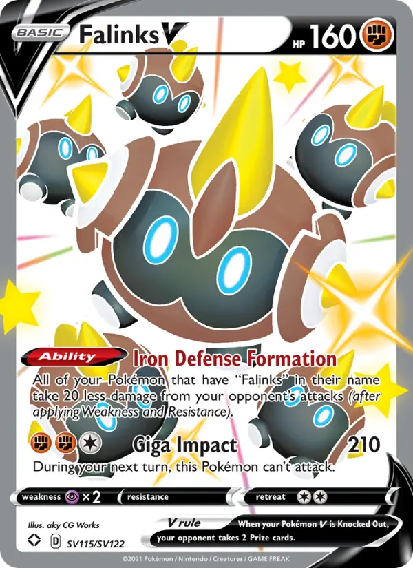 Falinks V SV115 Shining Fates Pokesingles