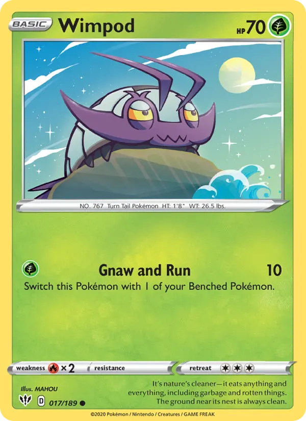 Wimpod 17 Darkness Ablaze Pokesingles