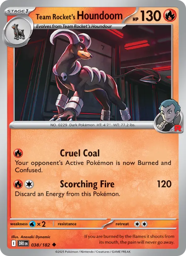 Team Rocket's Houndoom 38 Destined Rivals Pokesingles