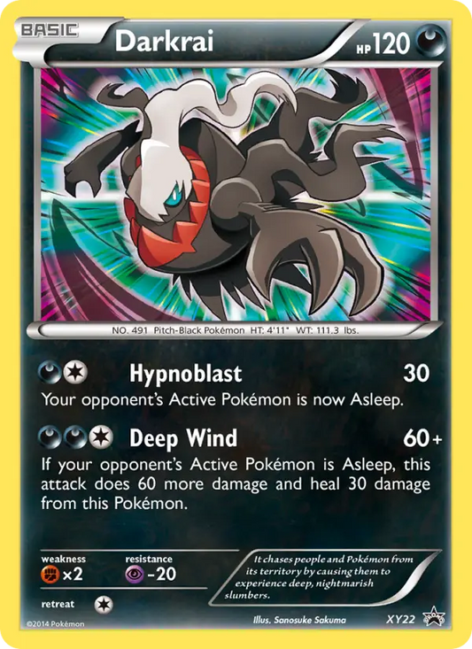 Darkrai XY22 XY Black Star Promos Pokesingles