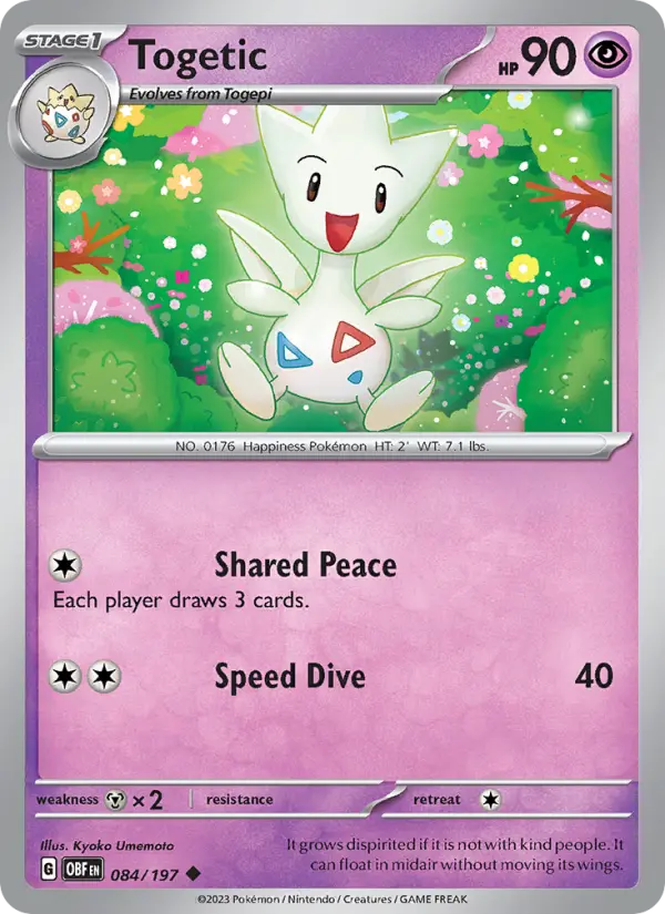 Togetic 84 Obsidian Flames Pokesingles