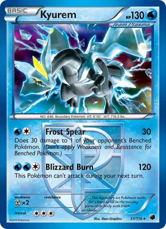 Kyurem 31 Plasma Freeze Pokesingles