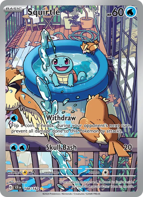 Squirtle 148 Stellar Crown Pokesingles