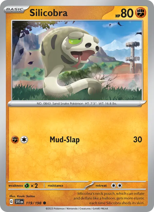 Silicobra 119 Scarlet & Violet Pokesingles