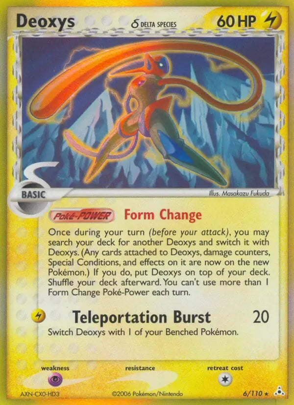 Deoxys δ 6 Holon Phantoms Pokesingles