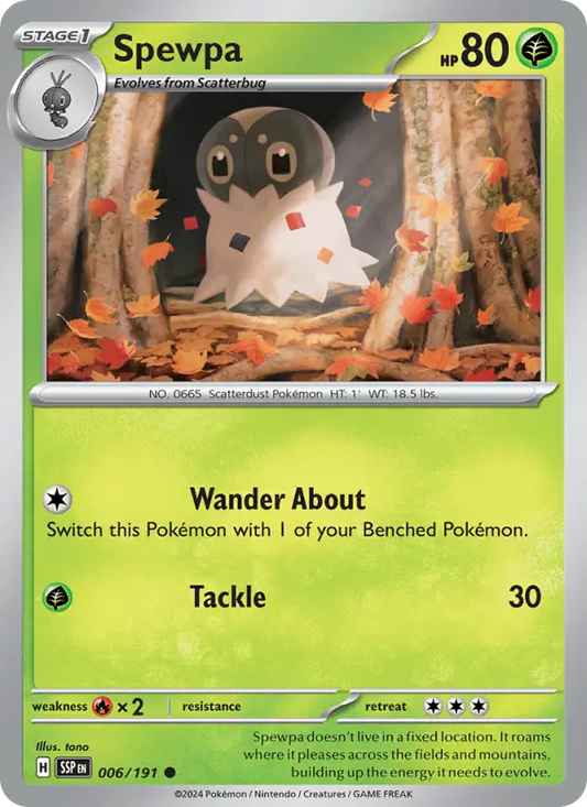 Spewpa 6 Surging Sparks Pokesingles