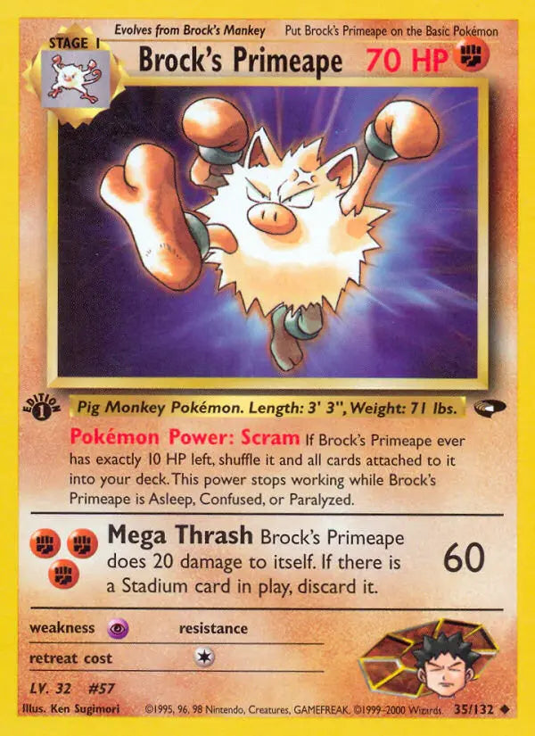 Brock's Primeape 35 Gym Challenge Pokesingles