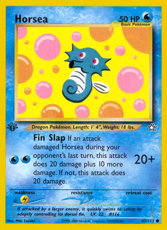 Horsea 62 Neo Genesis Pokesingles