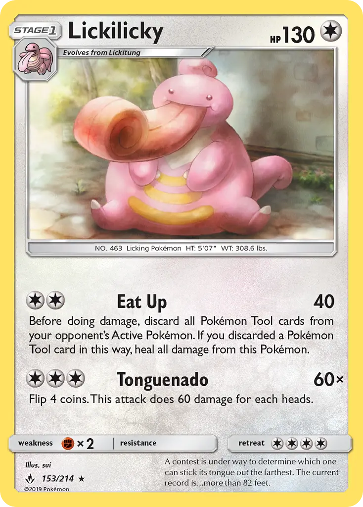 Lickilicky 153 Unbroken Bonds Pokesingles